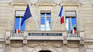 Paris (75) : la façade de la banque de France
